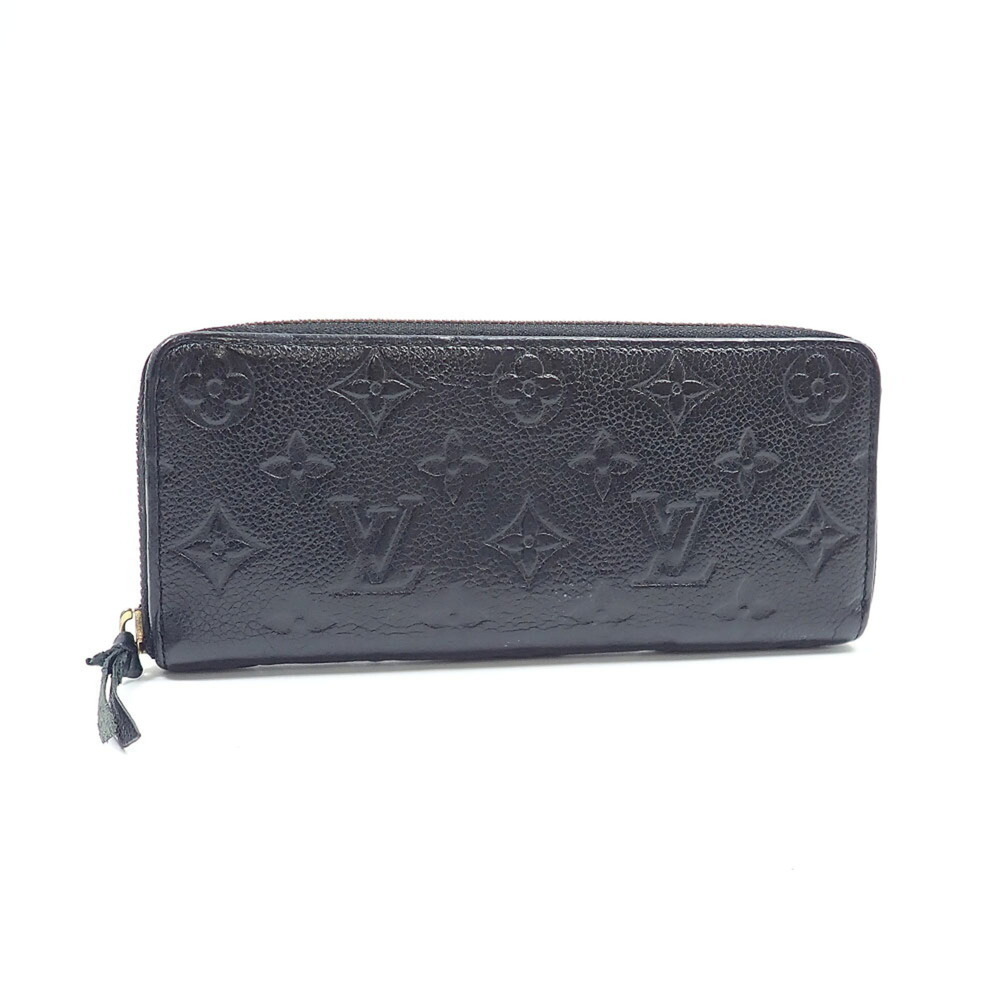 Louis Vuitton Round Long Wallet, Monogram Empreinte, Portefeuille Clemence, W...